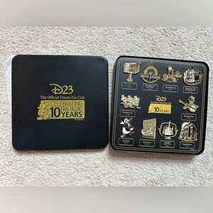 Disney Fan Club 10 year pin set